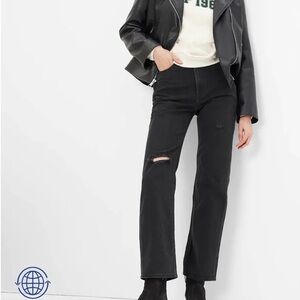 GAP Women's Black Straight Leg Jeans